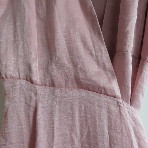 REVOLVE RESA Lindsay Maxi Wrap Dress in Paris Pink Sand Satin - Size S NWT - Picture 5 of 14